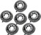 30 Inch Black Car Wheel Tire Party Balloons, Classic Large Racing Car Hot Wheels Mylar Foil Balloon For Men and Boys Racetrack Car